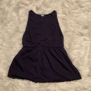 Navy blue J.CREW babydoll tank size L